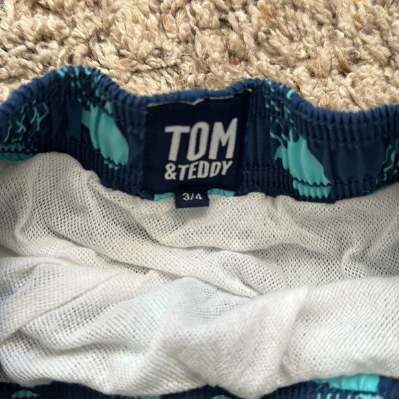 Boys Tom and Teddy Swim Shorts 3/4 Jellyfish Print - Picture 3 of 5